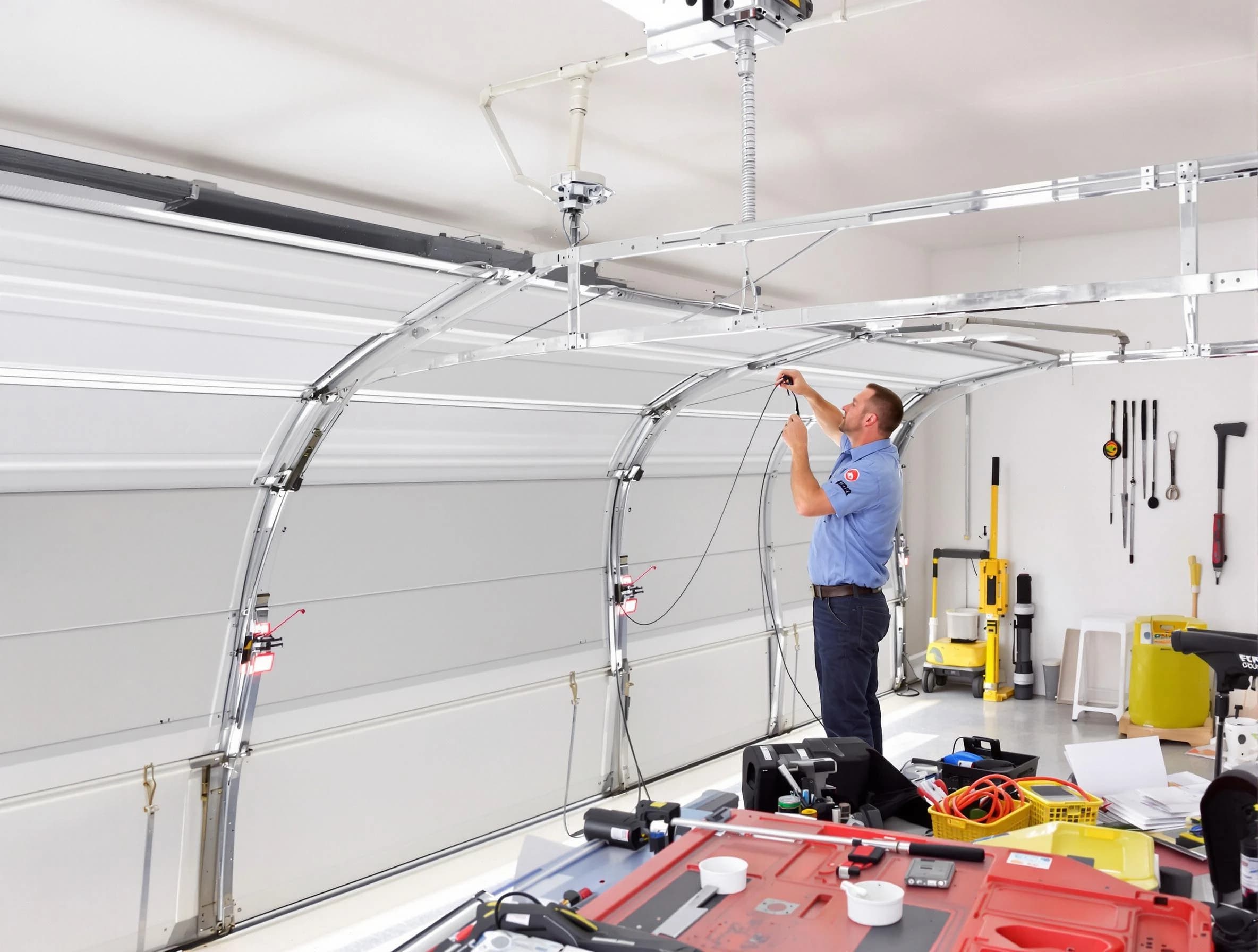 Garage door cable repair service by Edgewater Garage Door Repair in Edgewater
