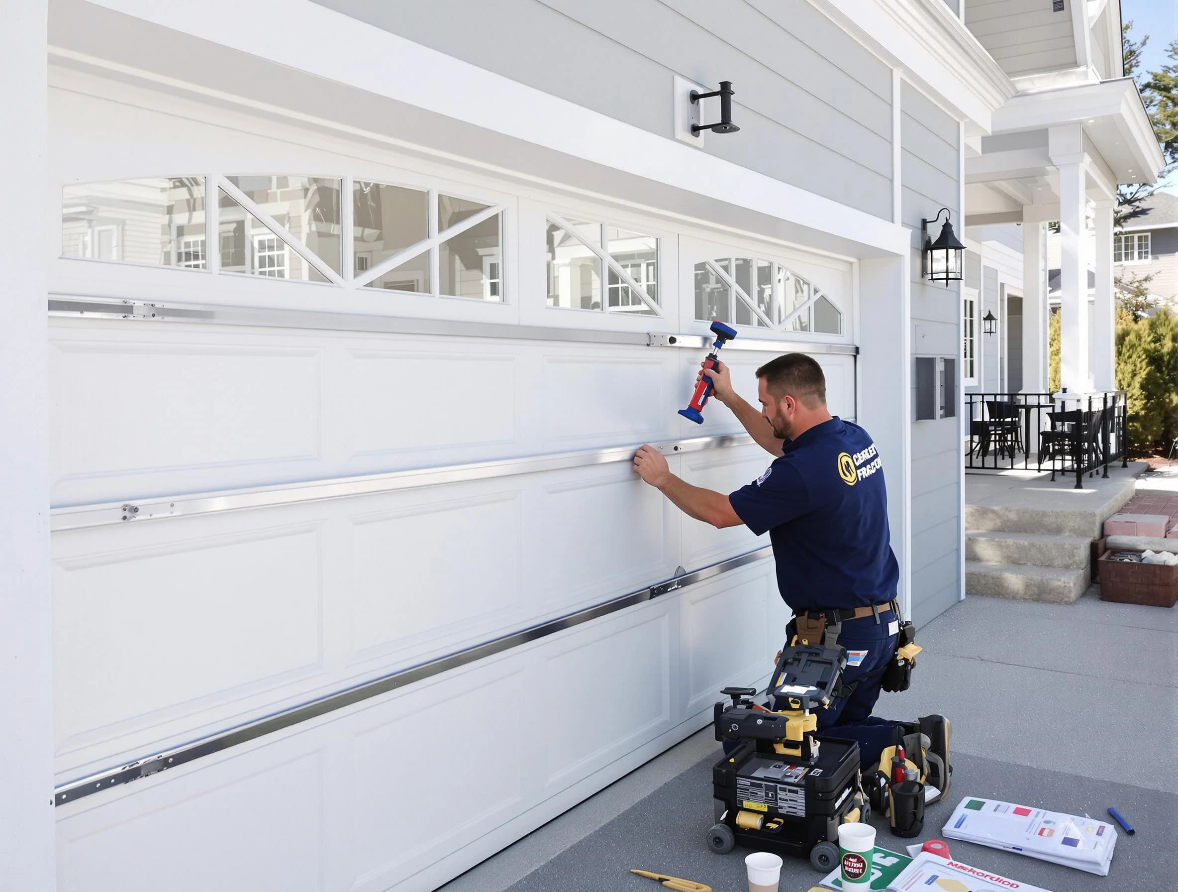 Professional garage door installation by Edgewater Garage Door Repair in Edgewater