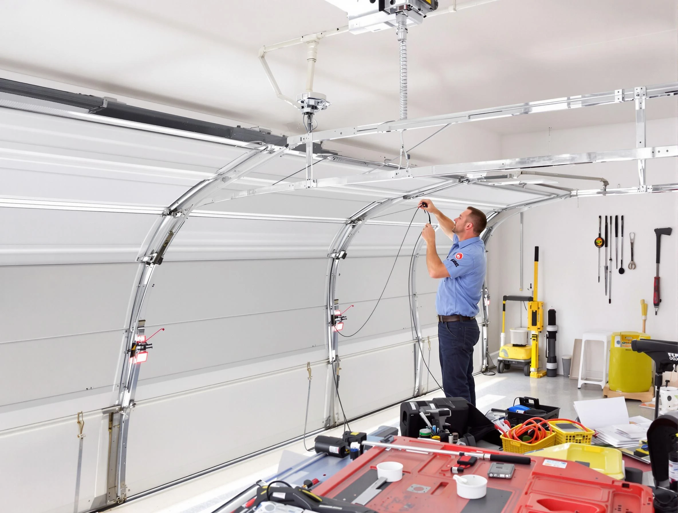 Garage door cable repair service by Edgewater Garage Door Repair in Edgewater