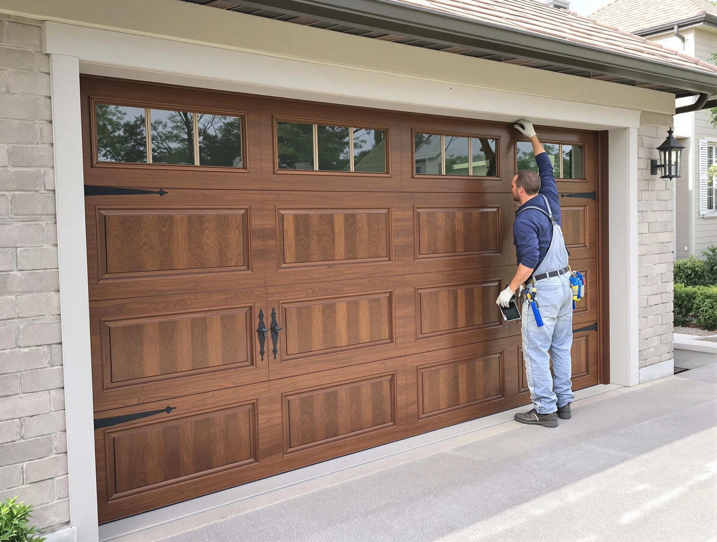 Custom garage door showcase by Edgewater Garage Door Repair in Edgewater