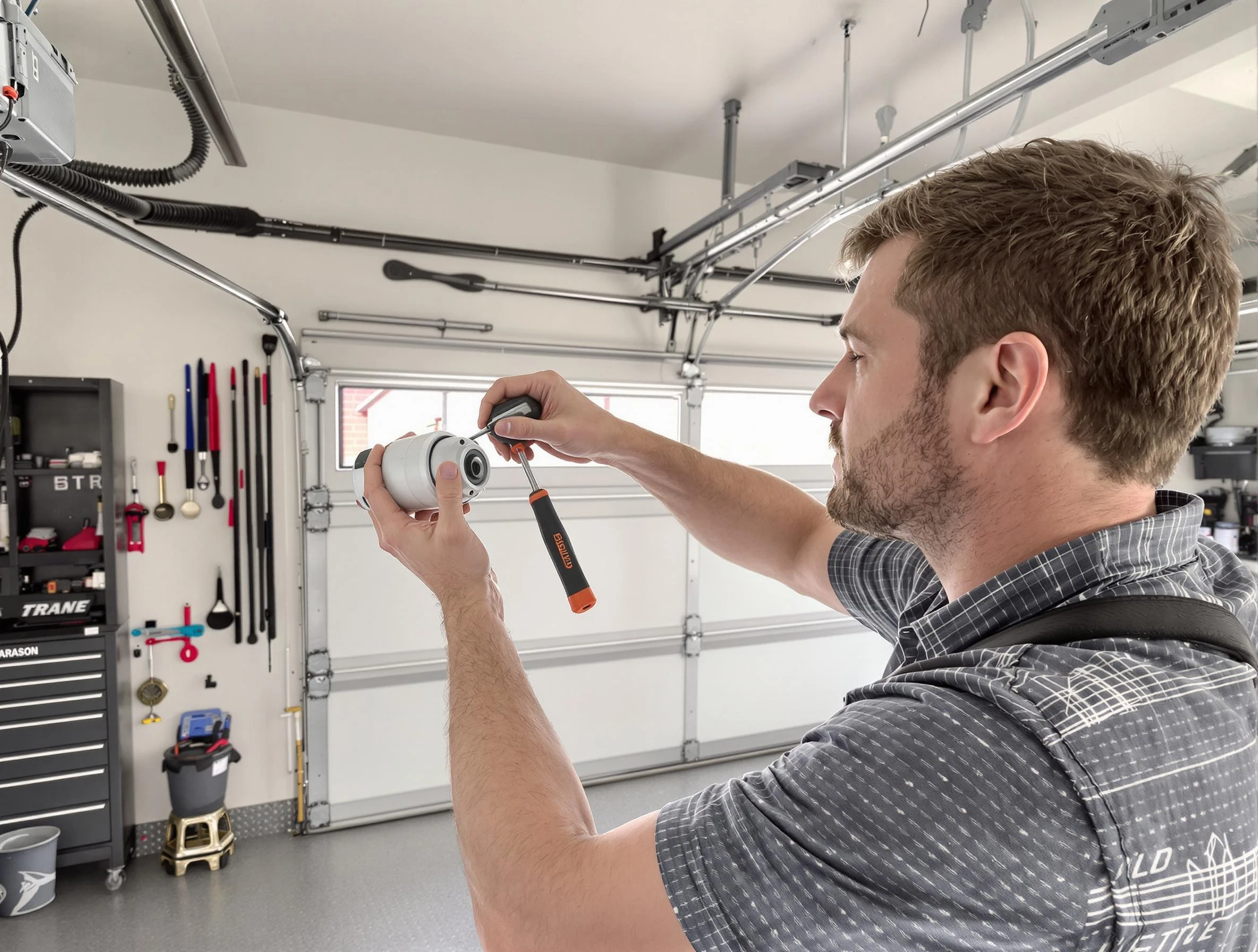 Garage door opener repair service by Edgewater Garage Door Repair in Edgewater