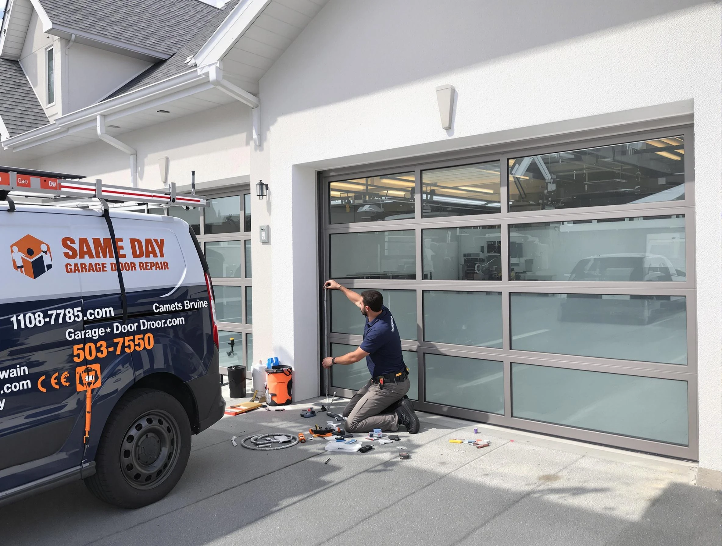 Same-day garage door repair service by Edgewater Garage Door Repair in Edgewater